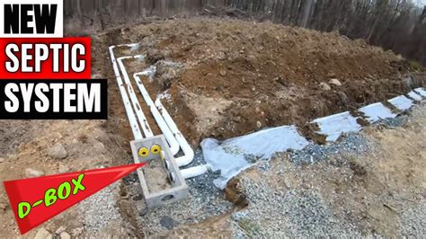 how to install in a septic distribution box|septic system d box installation.